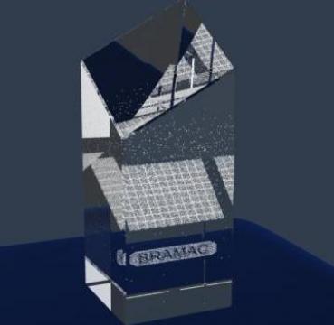 Cristal gravat 3D holograma de la Cube Production Srl
