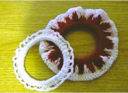 Clama de par - hand-made, crochet, originala