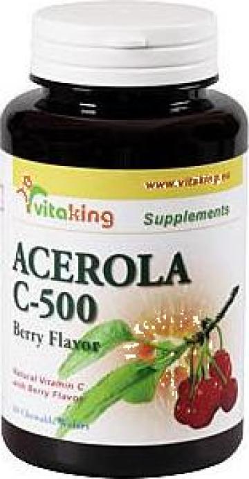Vitamina C500 mastcabil cu Acerola de la Vitaminking Srl