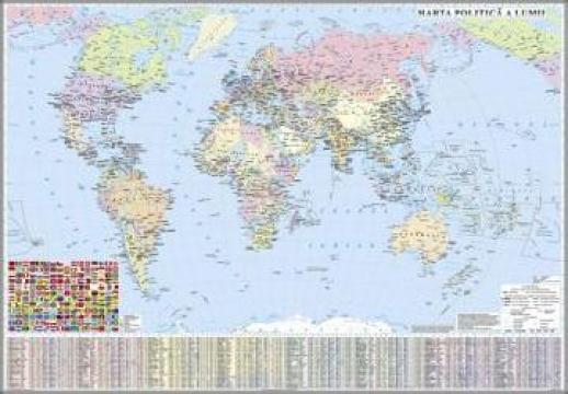 Harta politica a Lumii - Geografie de la Eurodidactica Srl