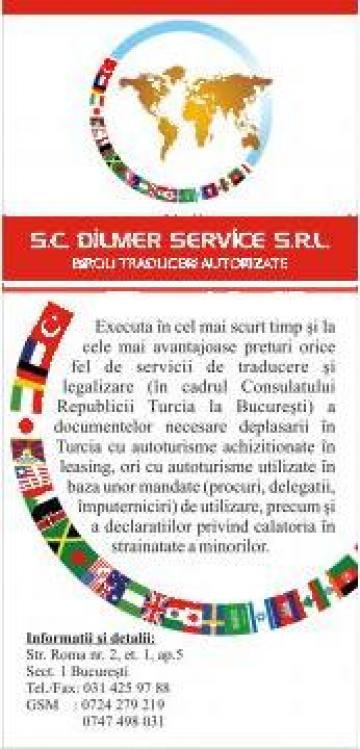 Procuri auto pentru calatorii in Turcia de la Dilmer Service Srl