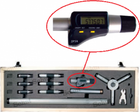 Trusa micrometre in 3 puncte, 200-1000mm