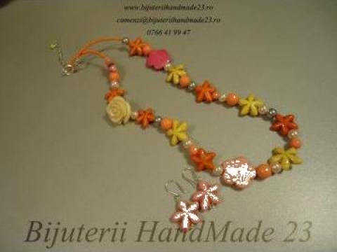 Set bijuterii handmade Flori