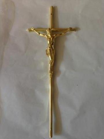 Crucifix capac sicriu auriu C1
