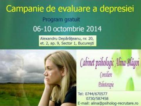 Consultatie psiholog pentru depresie de la Cabinet Psihologic Blagoi Alina