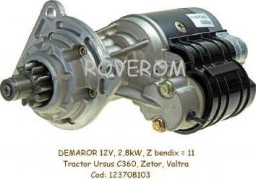 Demaror (12V, 2,8kW, Z11) tractor Zetor, Ursus C-360, C-330 de la Roverom Srl