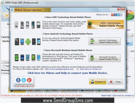 Aplicatie software Group SMS sender program de la DRPU Software Pvt Limited