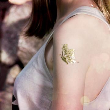 Tatuaje temporare aurii argintii de la 