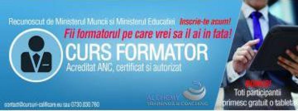 Curs Formator unic in Romania (acreditat ANC) de la Prodimpex Peligrad Srl