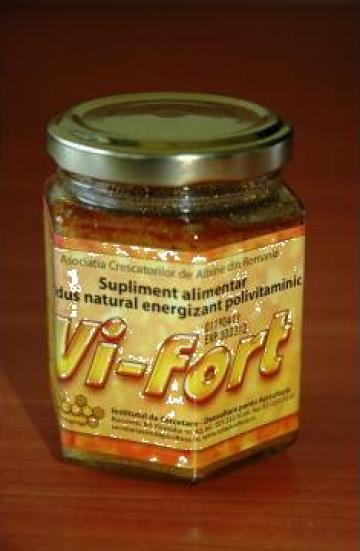 Supliment nutritiv pe baza de polen Vi-fort pasta de la Institutul De Cercetare-dezvoltare Pentru Apicultura Sa