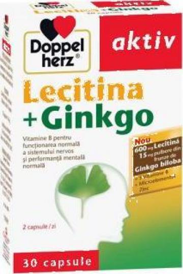 Supliment alimentar Lecitina plus Ginkgo de la Mereusanatos