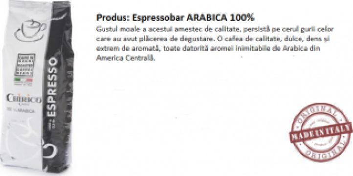 Cafea Chirico 100% Arabica de la BRT Business Speed Srl