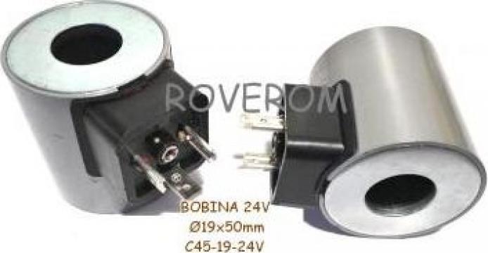 Bobina 24V, D19x50mm, electrovalva hidraulica de la Roverom Srl