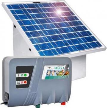 Gard electric Helos 4 + panou solar 35W + regulator