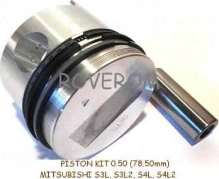 Piston kit 0.50 Mitsubishi S3L, S3L2, S4L, S4L2 (78.50mm) de la Roverom Srl