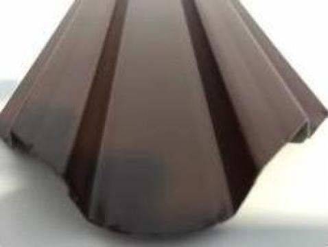 Sipca metalica lucioasa maro 1.40m x 0.4mm, 0.45mm grosime