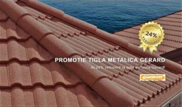 Tigla metalica Gerard cu profil mediteranean de la Ideal Construct