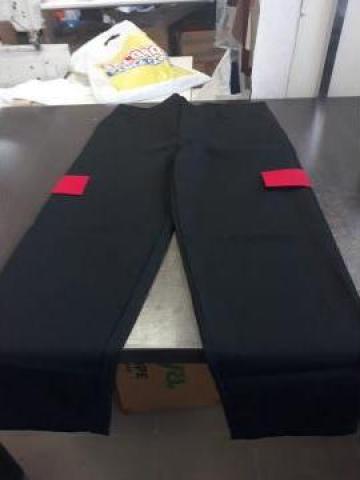 Pantaloni de paza negri cu rosu de la Sc Atelier Blue Srl