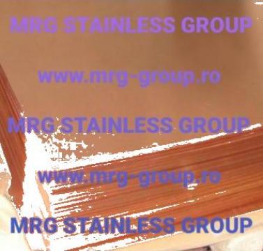 Tabla cupru alimentar 0.8x1000x2000 Cu-DHP Cu-ETP alama inox de la MRG Stainless Group Srl