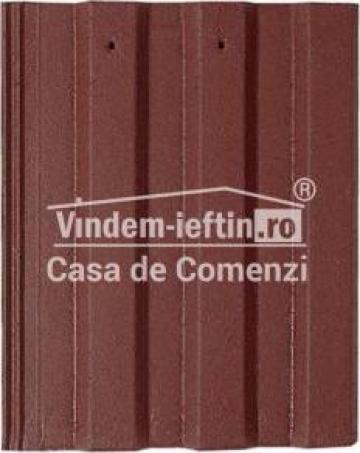 Tigla de beton 1/1 Bramac Markant brun roscat de la Vindem-ieftin.ro