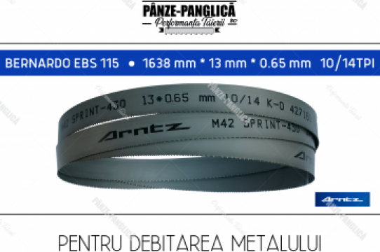 Panza 1638x13x10/14 panglica metal Bernardo EBS 115 de la Panze Panglica Srl
