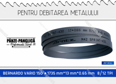 Panza fierastrau metal 1735x13x8/12 Bernardo Vario 150 de la Panze Panglica Srl
