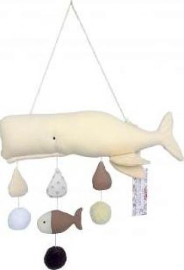 Decoratiune pentru camera copiilor Balena Alba