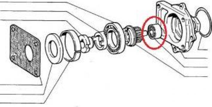 Rulment pinion pompa hidraulica Fiat 26795010, GB26795010 de la A&I Recon Engineering Srl