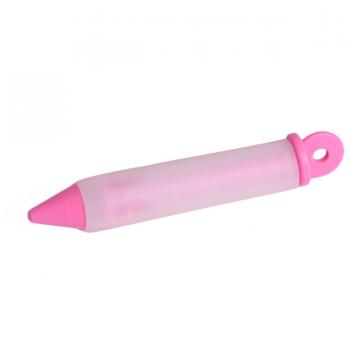 Creion pentru decorat din silicon, culoare alb-roz