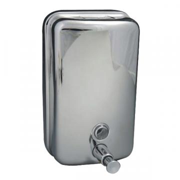 Dispenser inox oglinda, pentru sapun cu cheie, 1litru, 1 buc