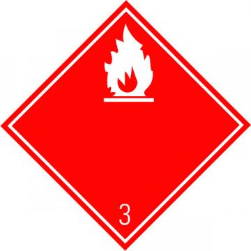 Eticheta ADR suport aluminiu Pericol Transport lichide