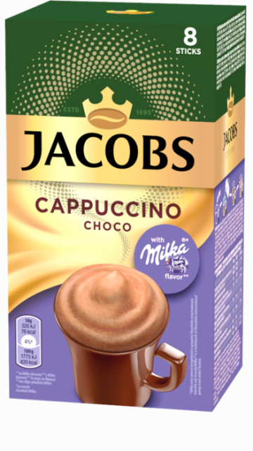 Cappuccino Jacobs Milka Choco plic 8buc.