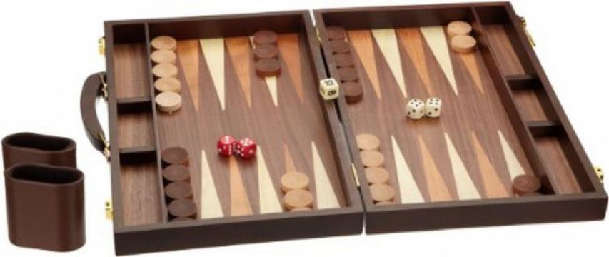 Set joc table / backgammon - frasin - 38x48 cm