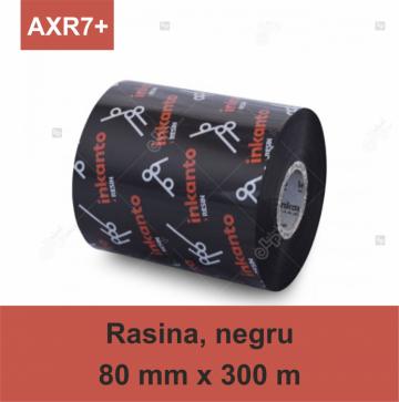 Ribon Armor Inkanto AXR7+, rasina (resin), negru, 80mmx300m
