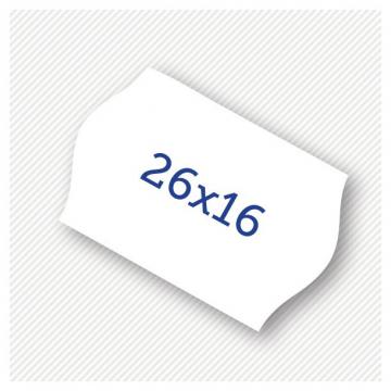Etichete pret 26 x 16 mm albe de la Sedona Alm