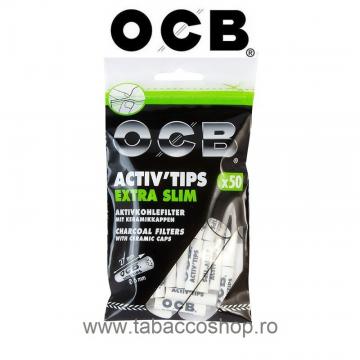 Filtre tigari cu carbon activ OCB Extraslim 50 6x27mm