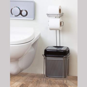 Stand WC cu cos de gunoi si suport hartie igienica de la Plasma Trade Srl (happymax.ro)
