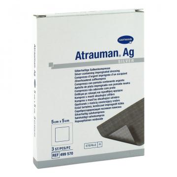 Pansament cu argint Atrauman AG - 5 x 5 - 10 buc