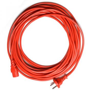 Cablu alimentare rosu 15 m cu mufa de conectare