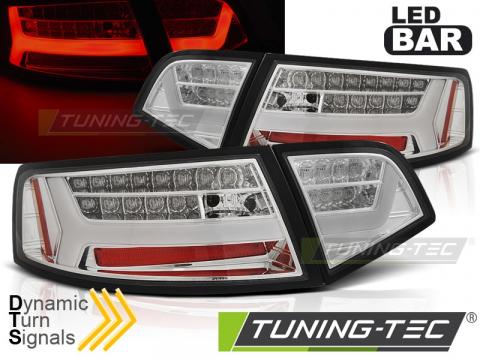 Stopuri LED compatibile cu Audi A6 08-11 Sedan crom LED bar