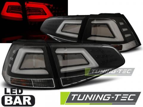 Stopuri LED compatibile cu VW Golf 7 13-17 negru LED bar de la Kit Xenon Tuning Srl