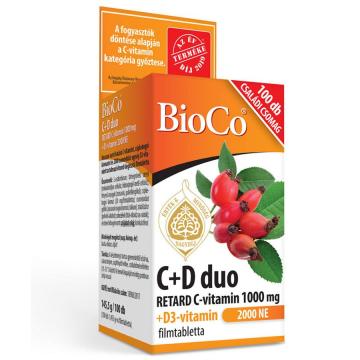 Supliment alimentar BioCo C + D Duo, 1000 mg cu 2000 UI