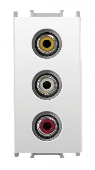 Conector RCA 1m alb de la Spot Vision Electric & Lighting Srl