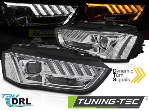 Faruri Xenon LED Crom SEQ Audi A4 B8 12-15 de la Kit Xenon Tuning Srl