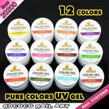 Set 12 Geluri UV Color GD Coco 8ml de la Produse Online 24h Srl