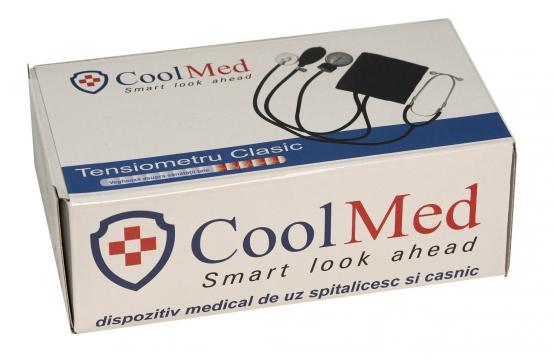 Tensiometru cu manometru si stetoscop - Cool Med de la Medaz Life Consum Srl