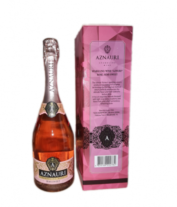 Vin spumant Aznauri Rose demidulce 0,75L
