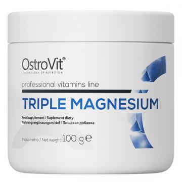 Supliment OstroVit Triple Magnesium pudra 100 grame de la Krill Oil Impex Srl