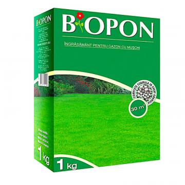 Ingrasamant Biopon pentru gazon anti-muschi 1 kg de la Loredo Srl