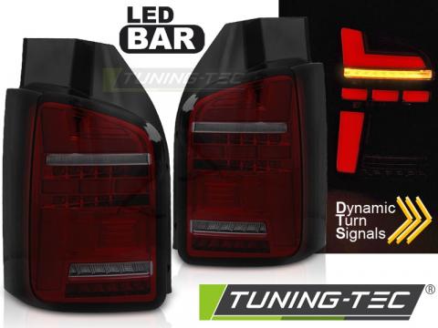 Stopuri LED Bar Tail Lights rosu fumuriu SEQ VW T5 10-15
